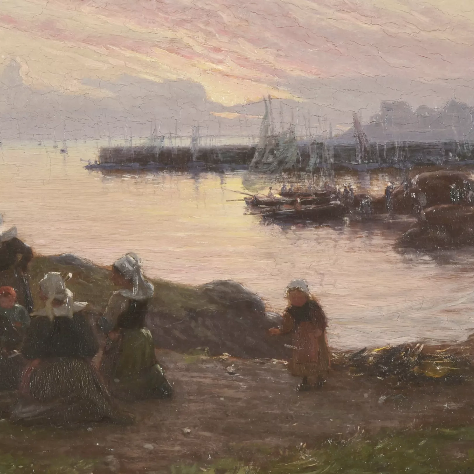 Alfred Guillou, huile sur toile