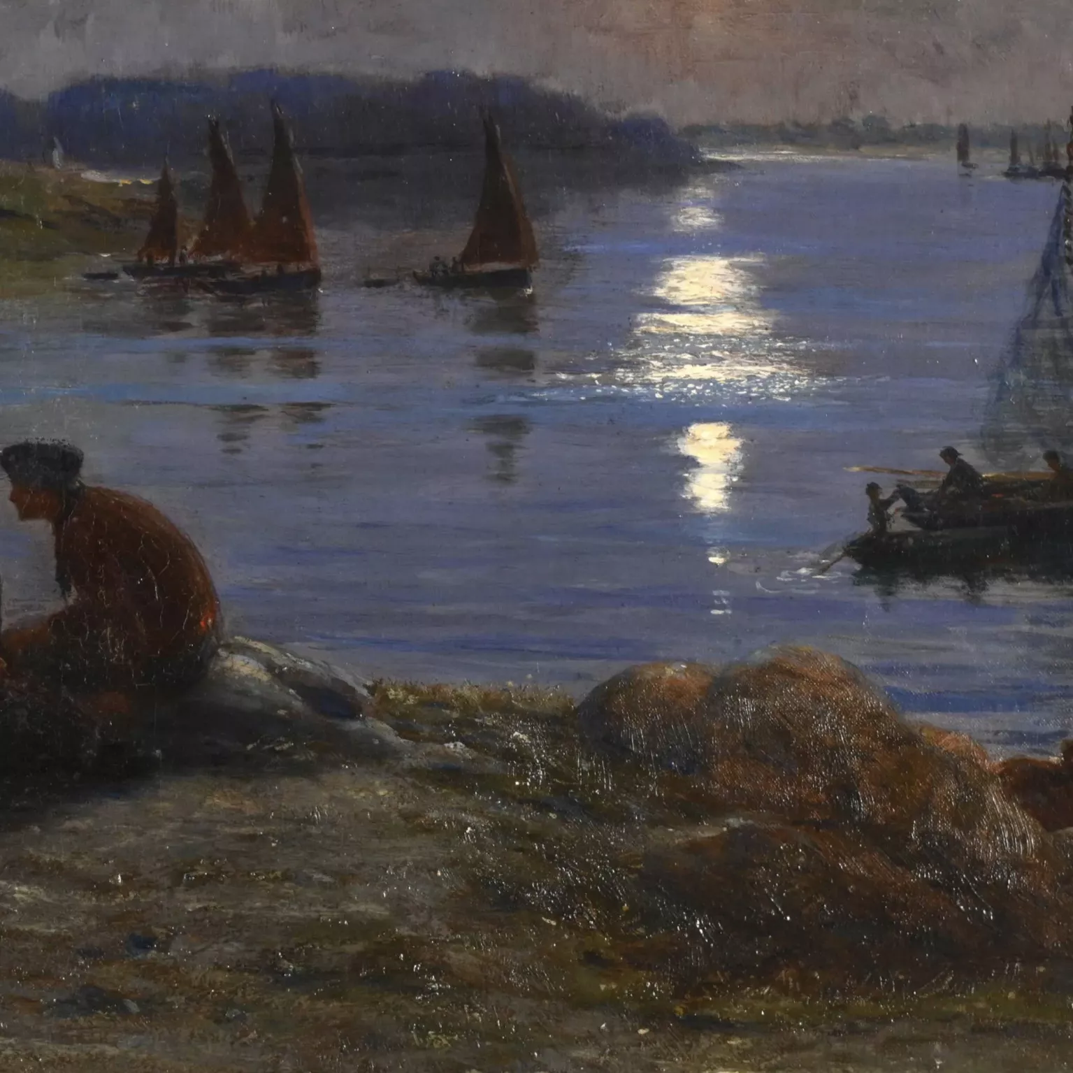Alfred Guillou, huile sur toile