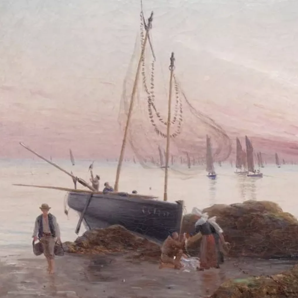 Alfred Guillou, huile sur toile