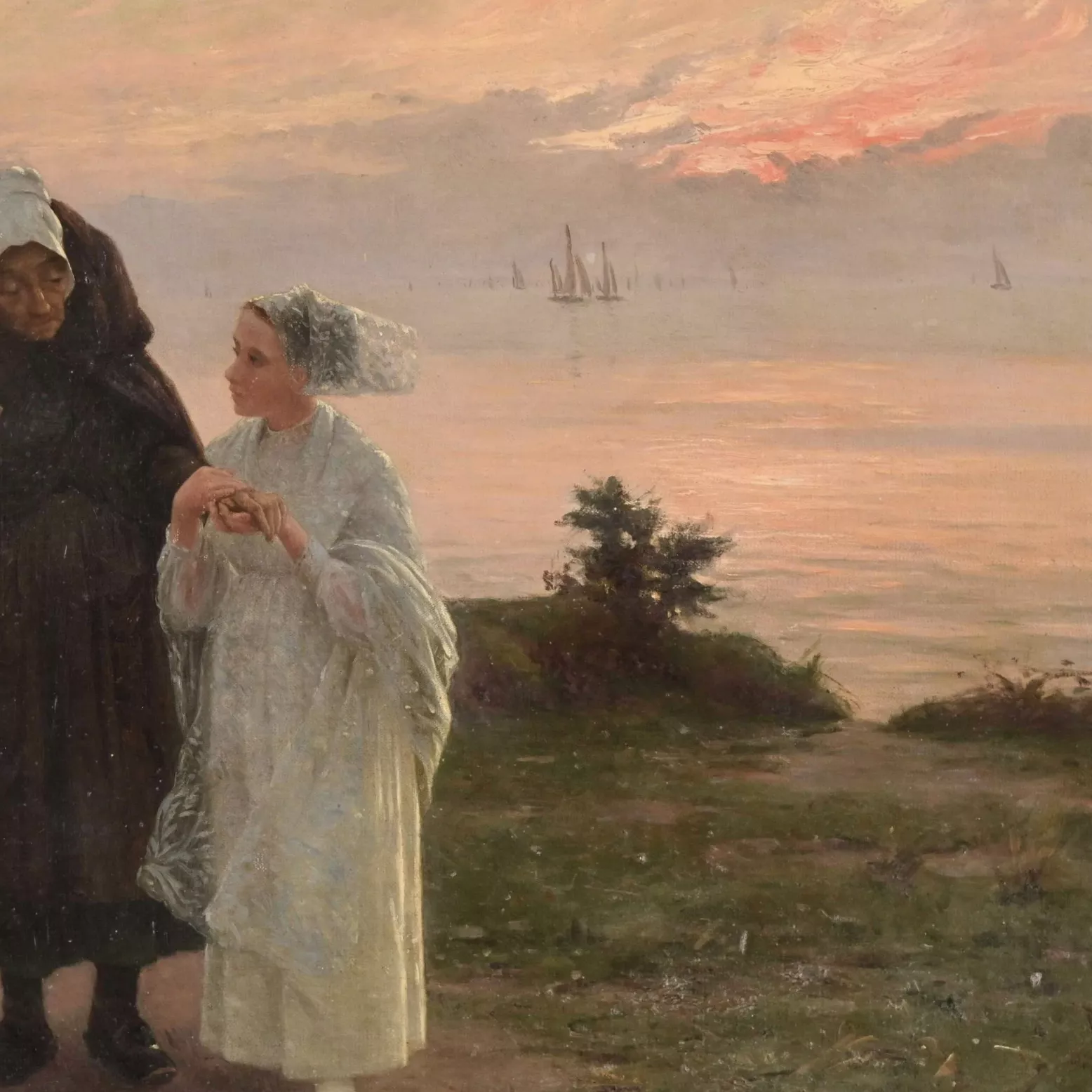 Alfred Guillou, huile sur toile