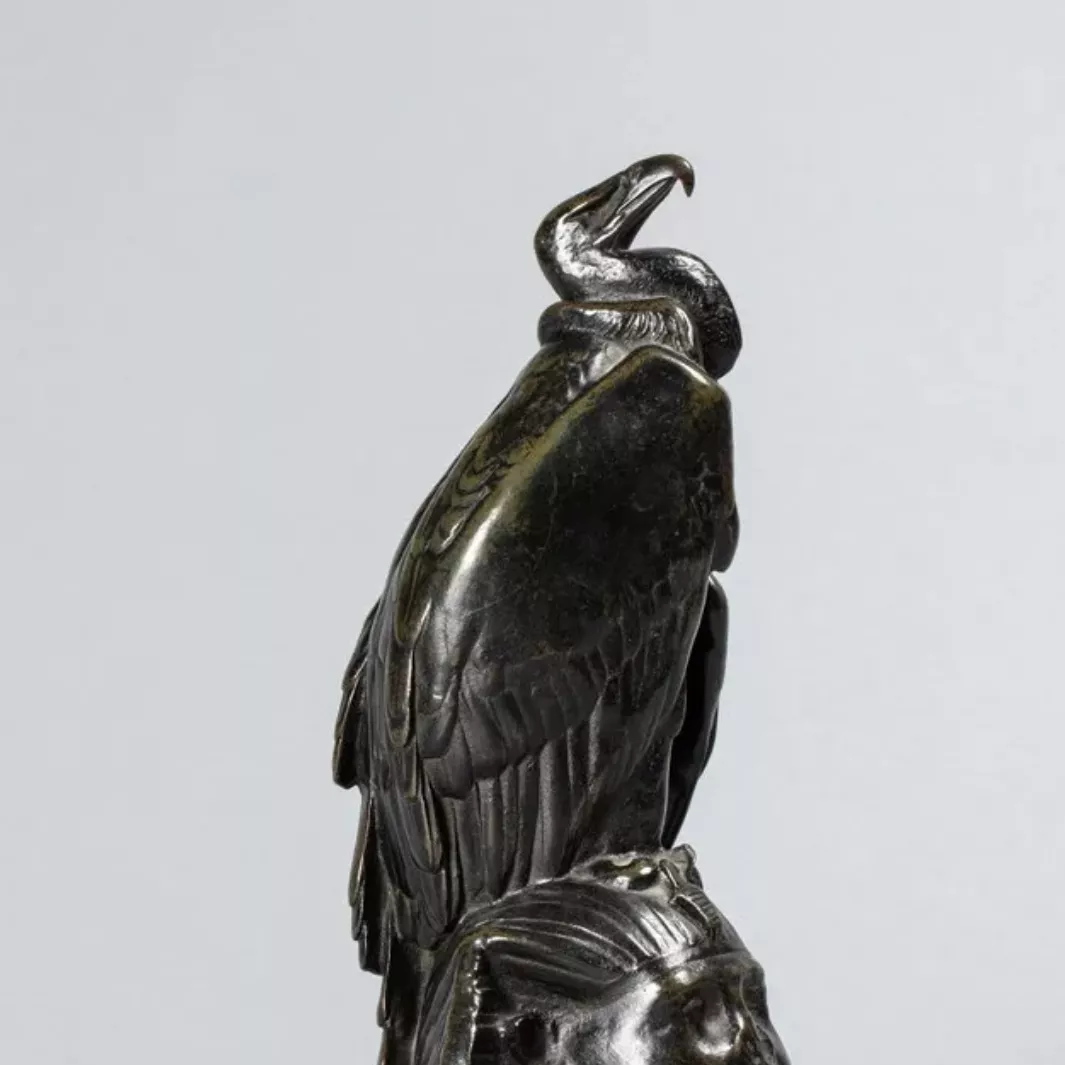 Auguste Cain, bronze &agrave; patine brune