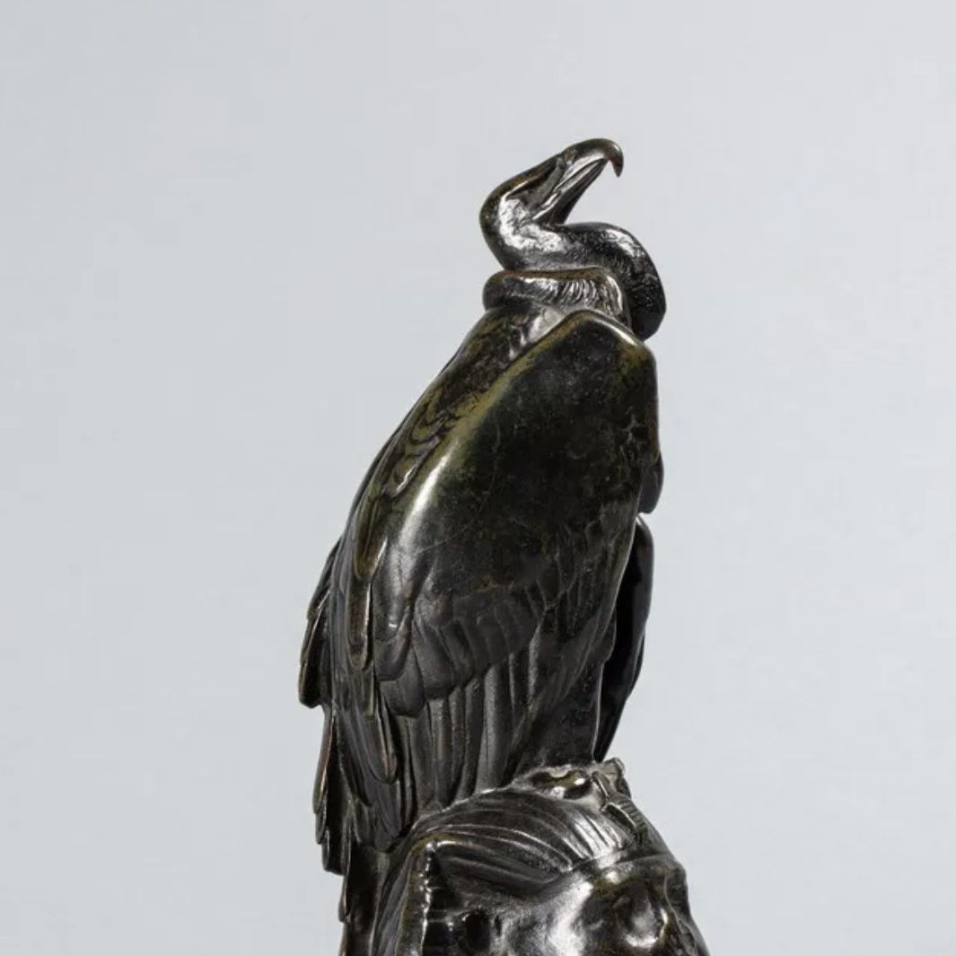 Auguste Cain, bronze à patine brune