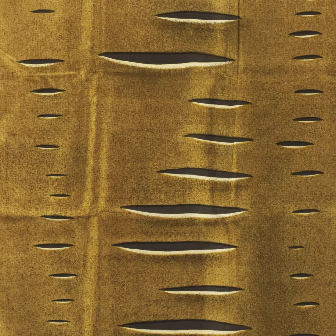 Lucio Fontana, foulard en soie jaune