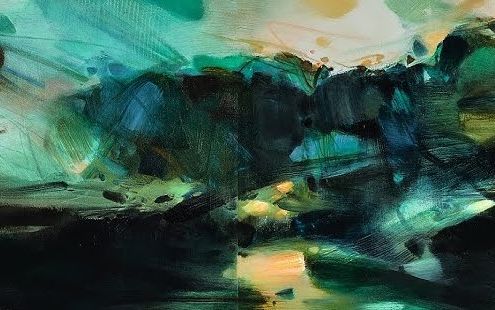 Chu Teh Chun, huile sur toile