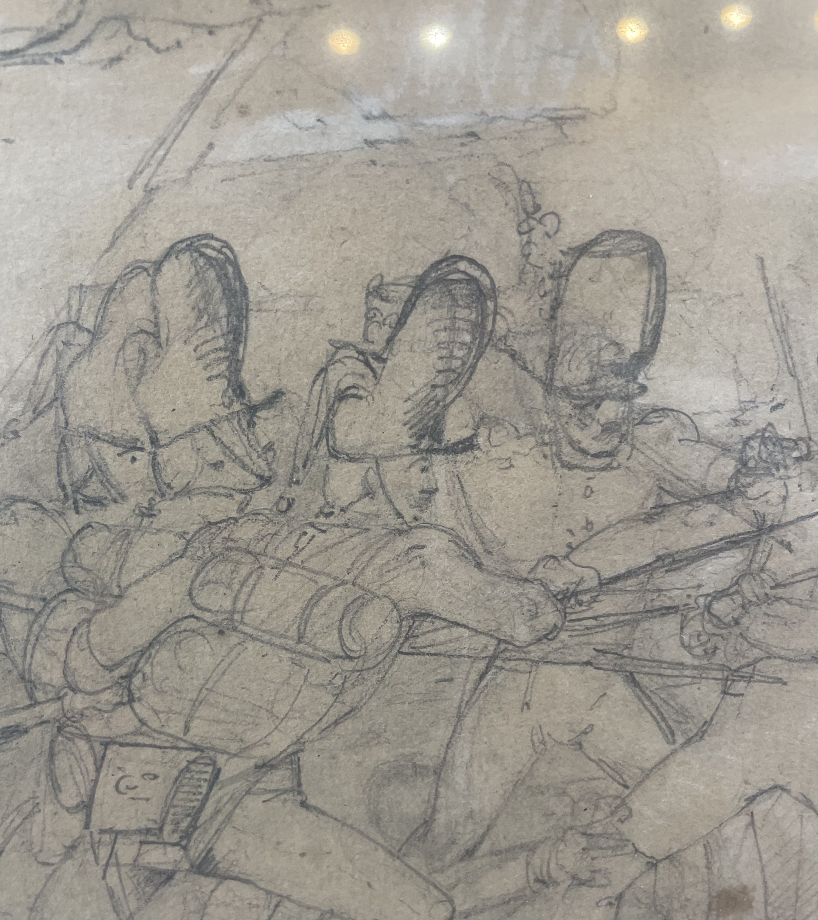 Géricault, dessin, détail