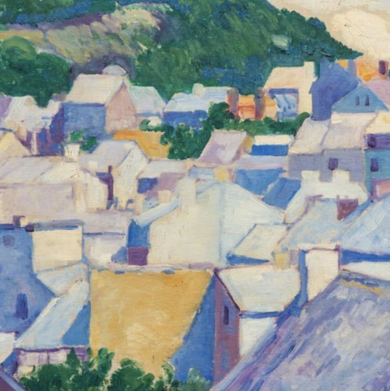 Vilmos Huszar, huile sur toile