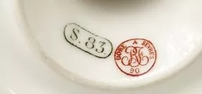 Signature et poin&ccedil;on de la manufacture de S&egrave;vres