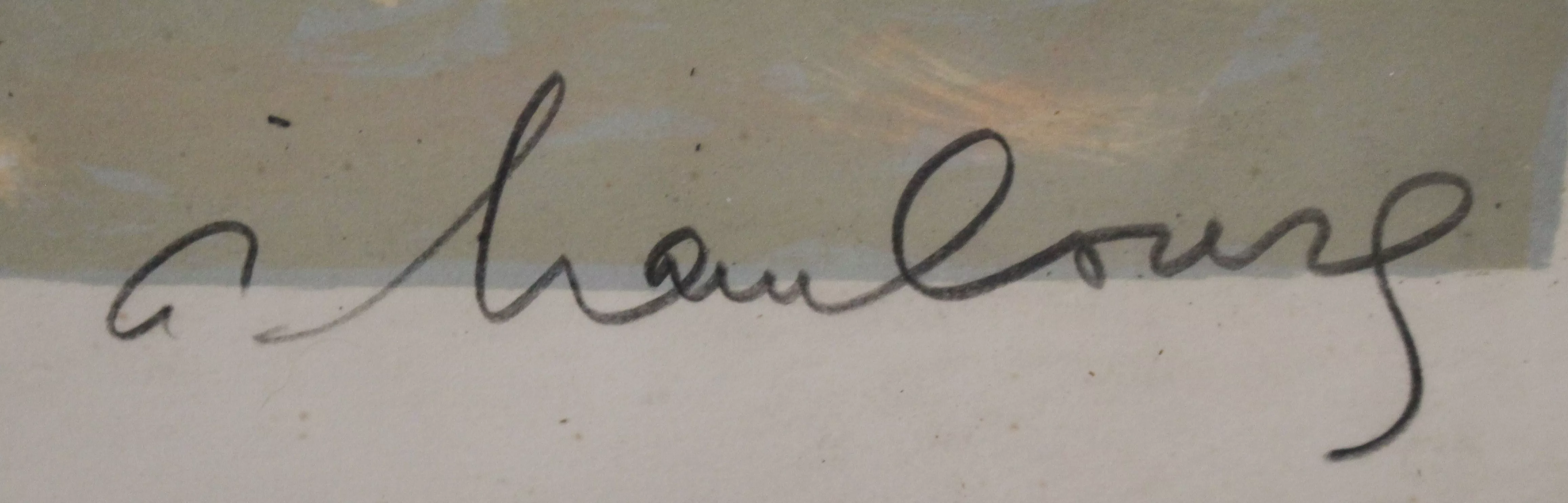 Signature de Andr&eacute; Hambourg