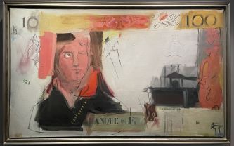 Larry Rivers, huile sur toile