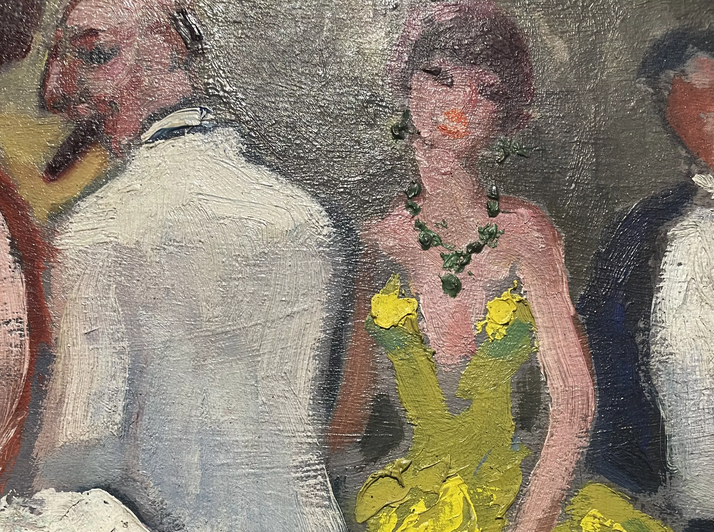 Van Dongen, huile sur toile, d&eacute;tail