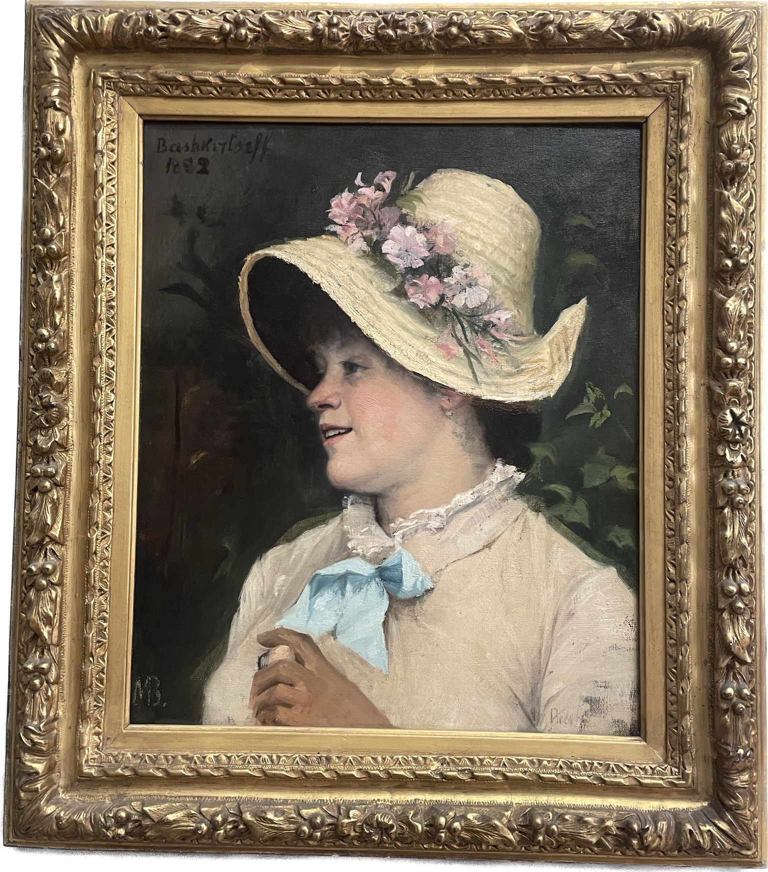 Maria Bashkirtseff, huile sur toile