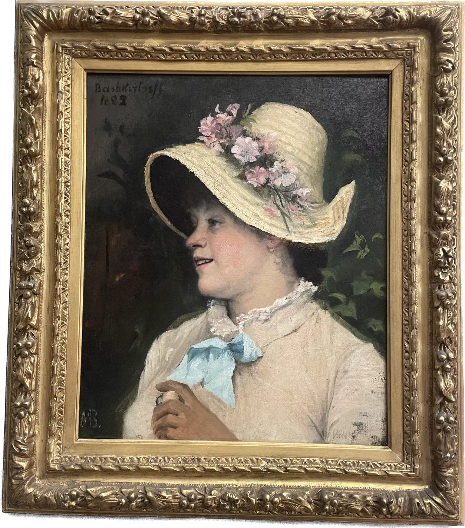 Maria Bashkirtseff, huile sur toile