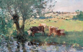 Montézin, huile sur toile