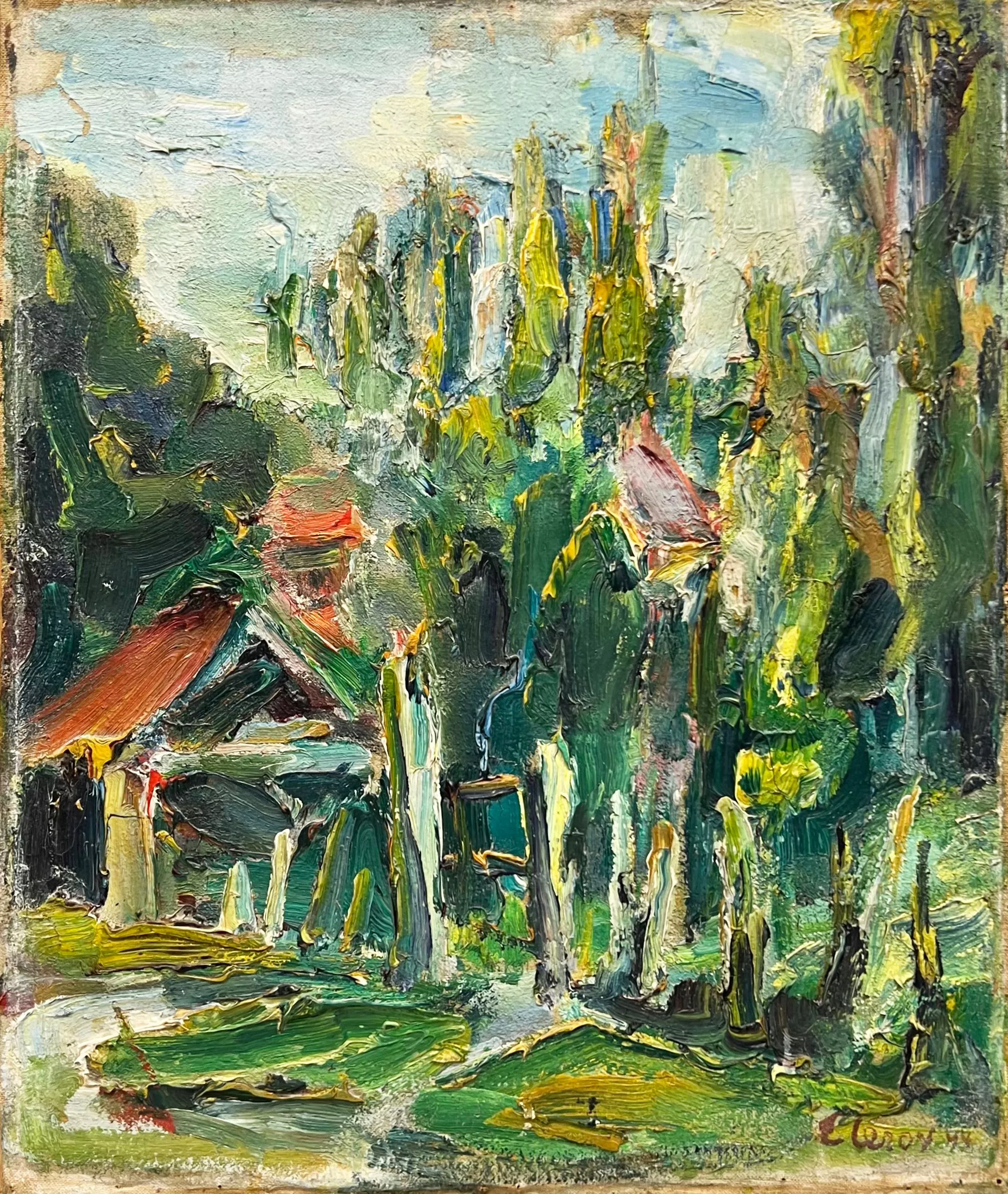Eug&egrave;ne Leroy, huile sur toile