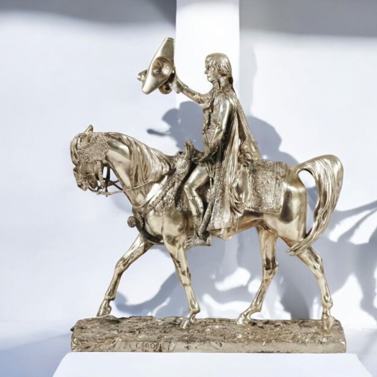 Gérôme, Napoléon enfant, bronze à patine argentée