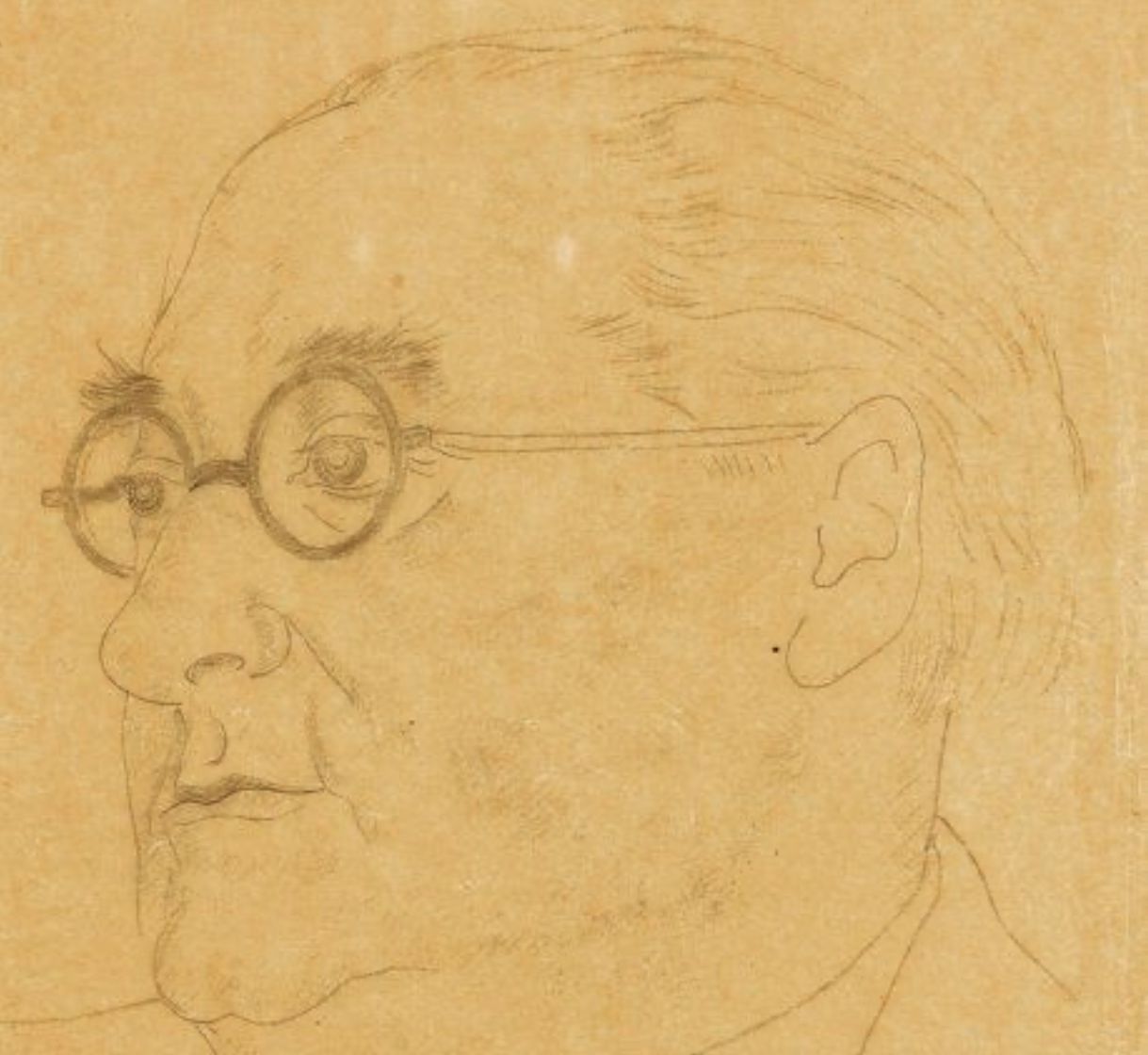 Foujita, dessin au crayon