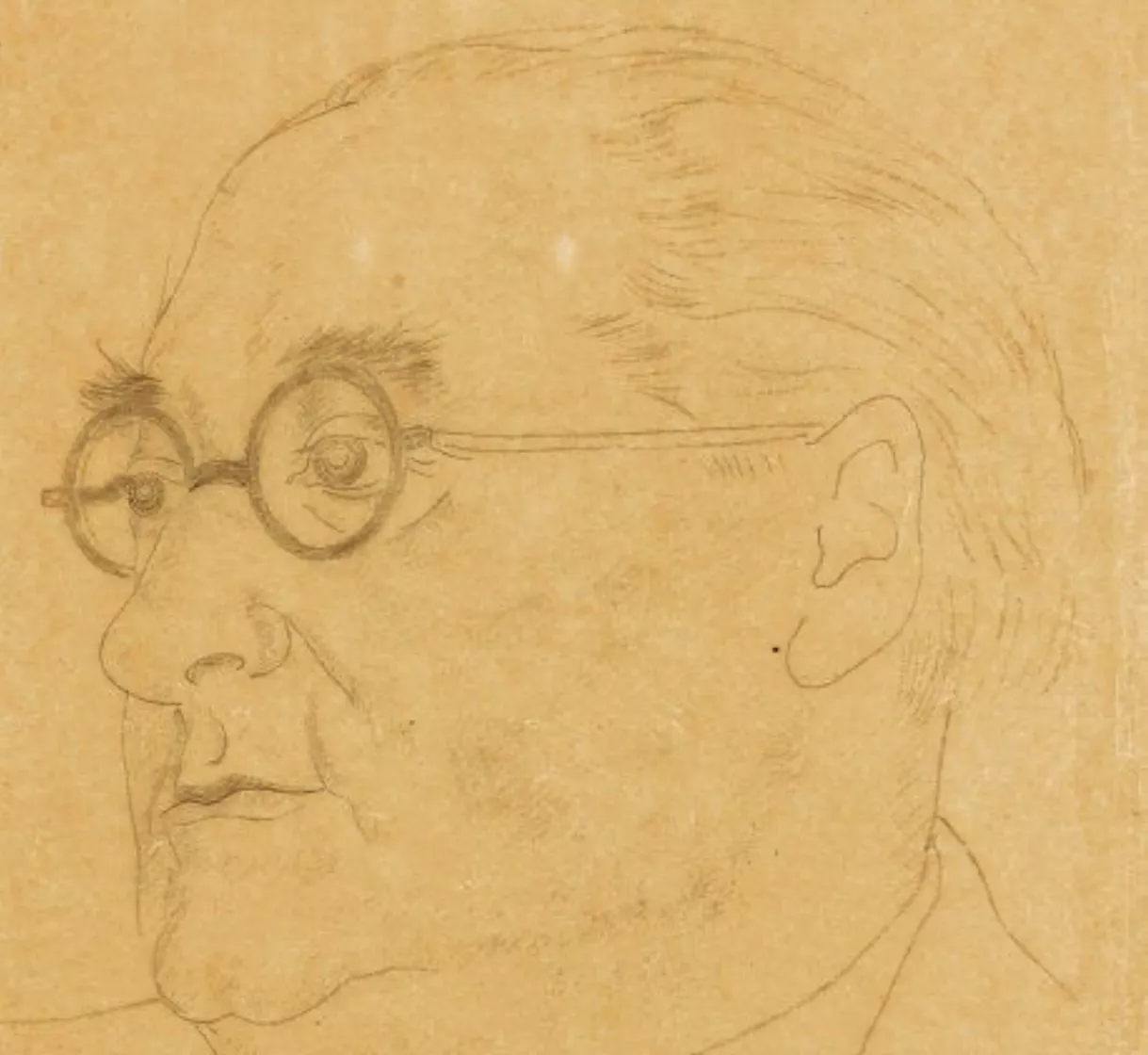 Foujita, dessin au crayon