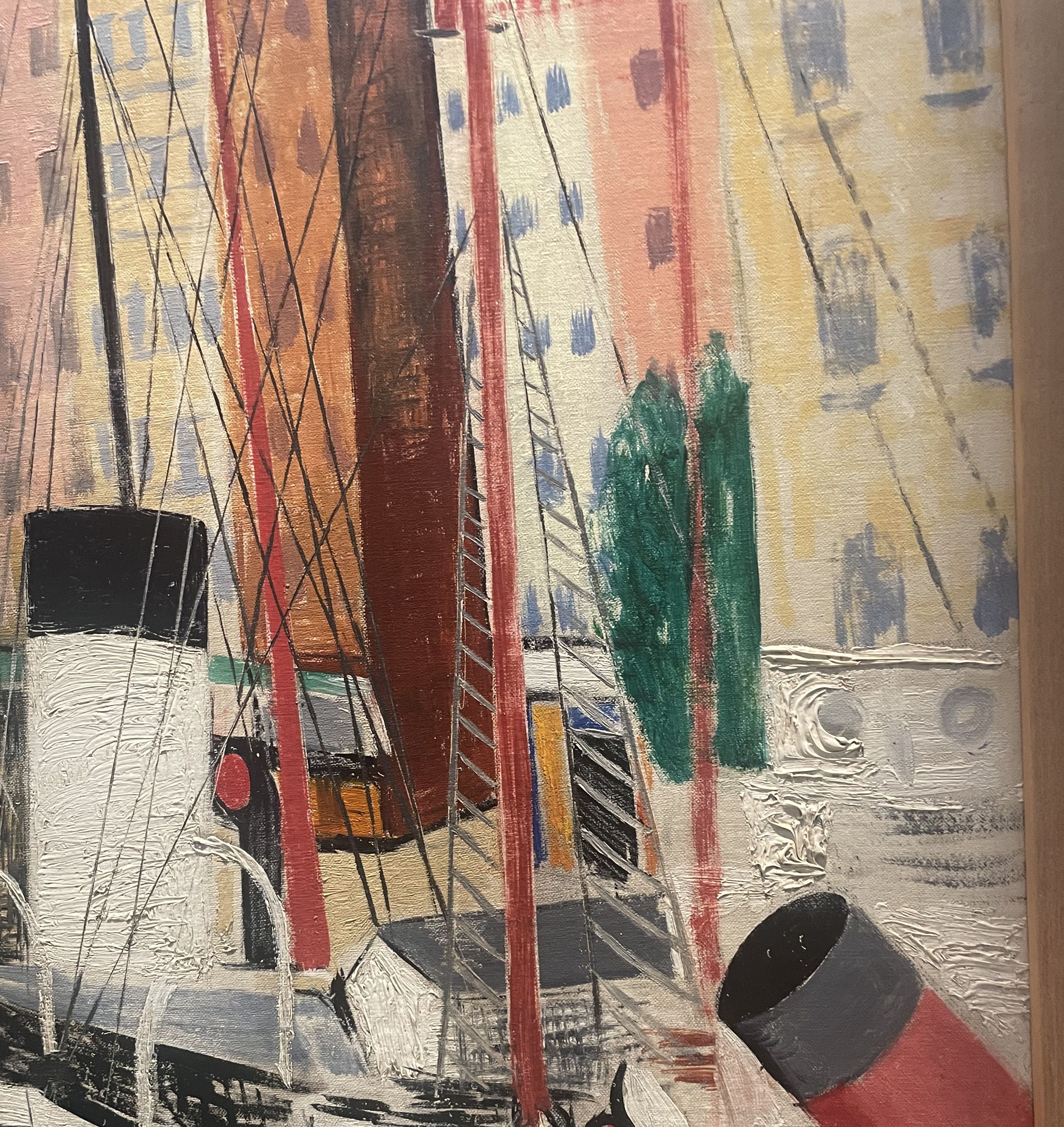 Kisling, huile sur toile, détail