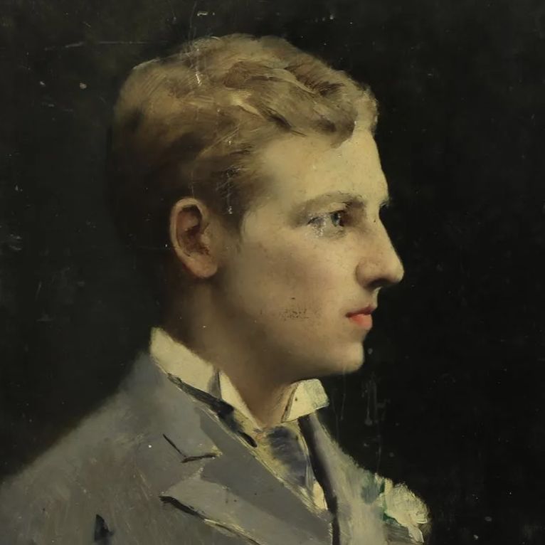 Louise Abbéma, huile sur toile