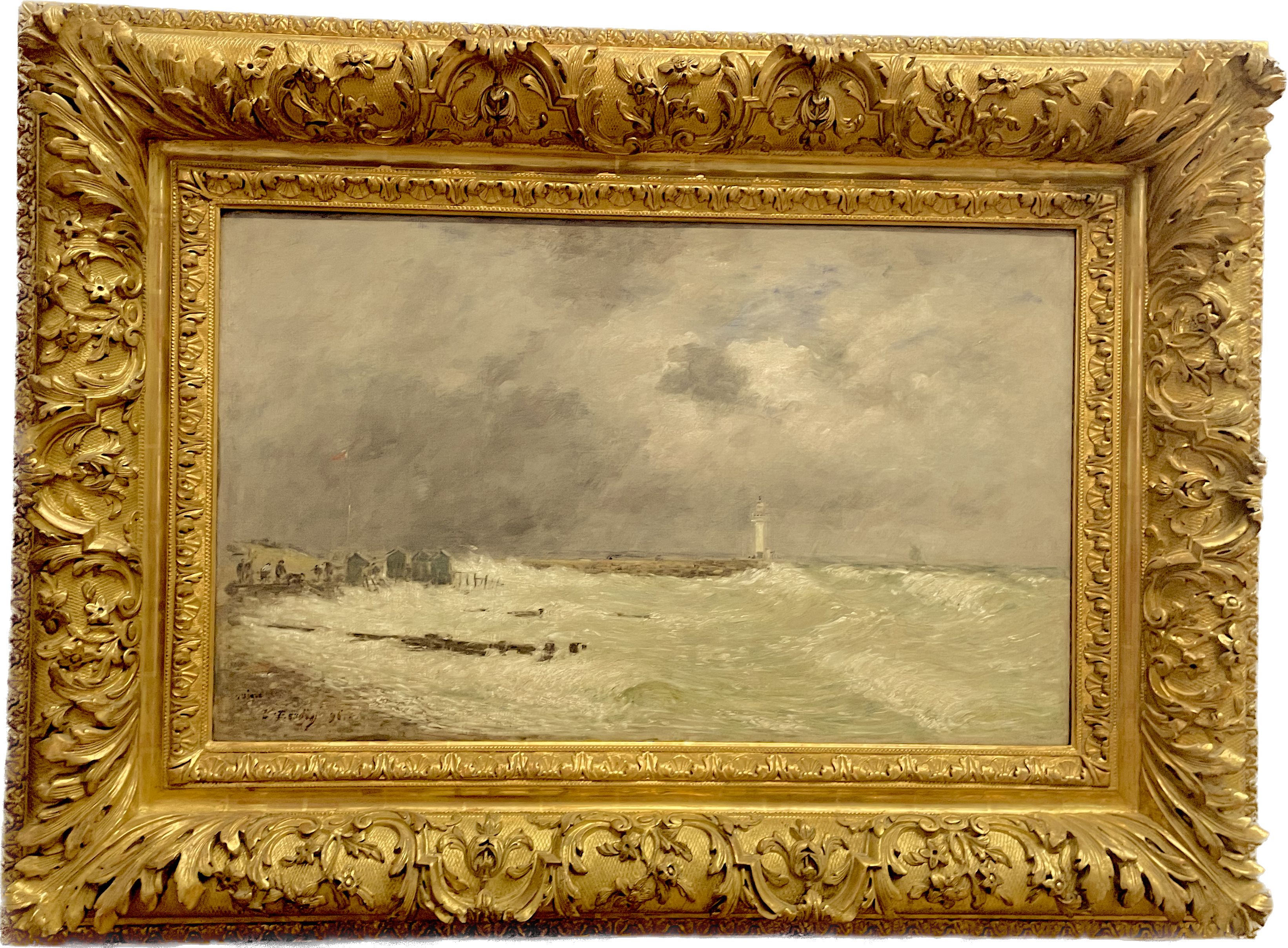 Eugène Boudin, huile sur toile
