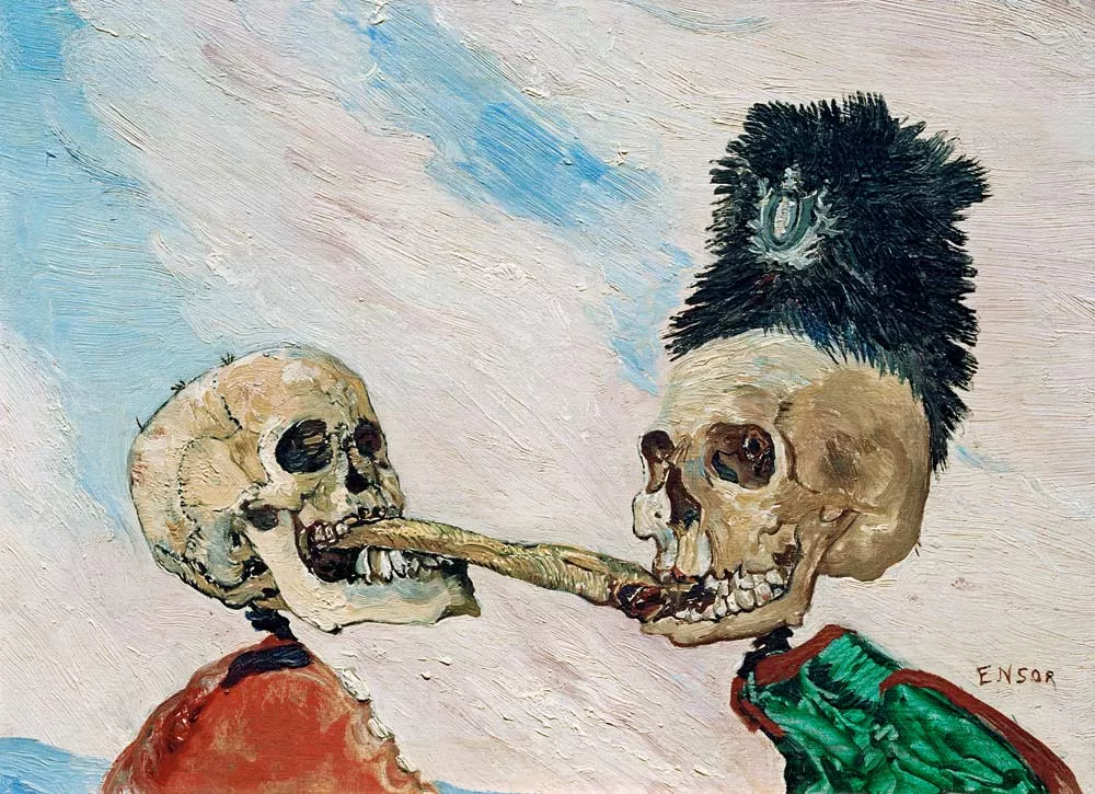 James Ensor, huile sur toile