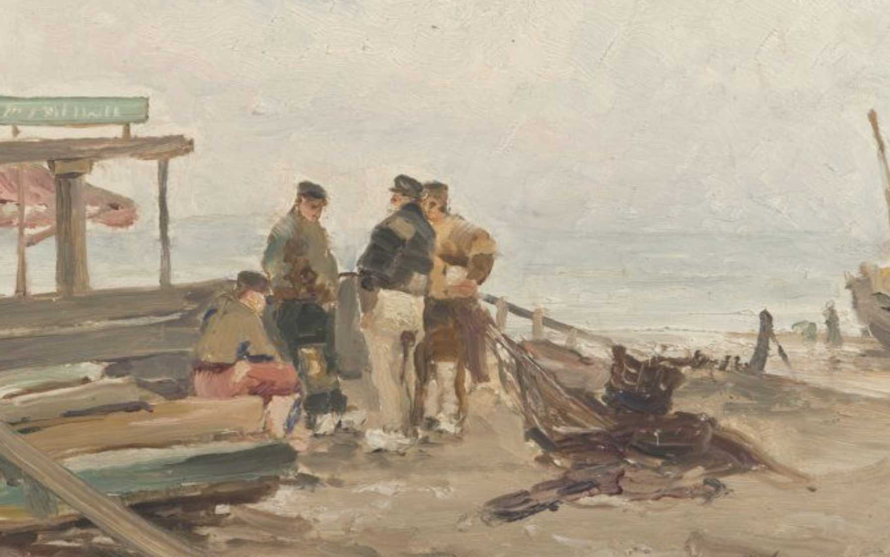 Adrien Tanoux, huile sur toile