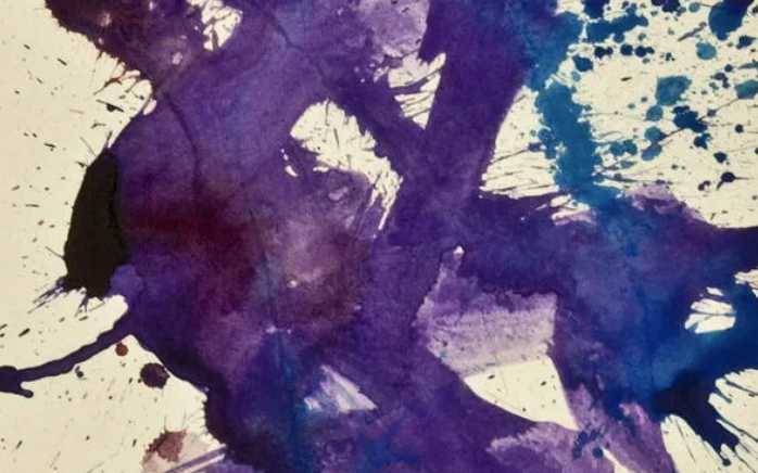 Kazuo Shiraga, huile sur toile