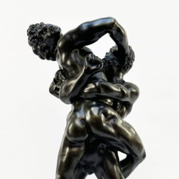 D'après Stefano MADERNO (1575-1636), Hercule et Antée, bronze à patine brune