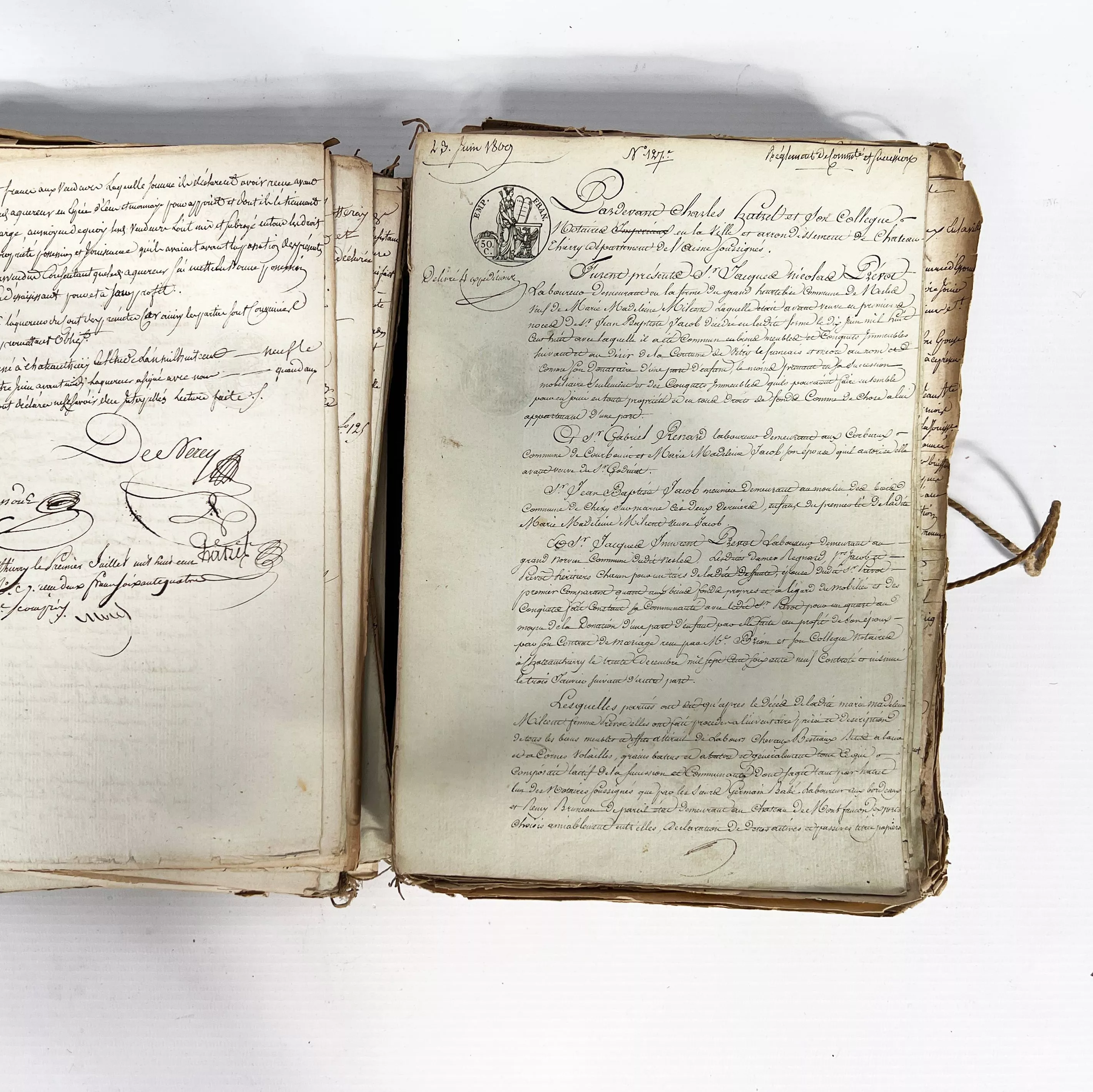 Int&eacute;rieur d'un livre ancien