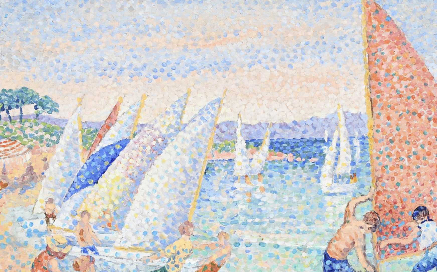 Yvonne Canu, huile sur toile