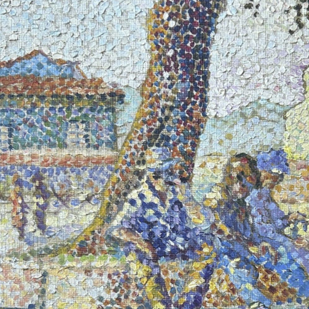 Yvonne Canu, huile sur toile