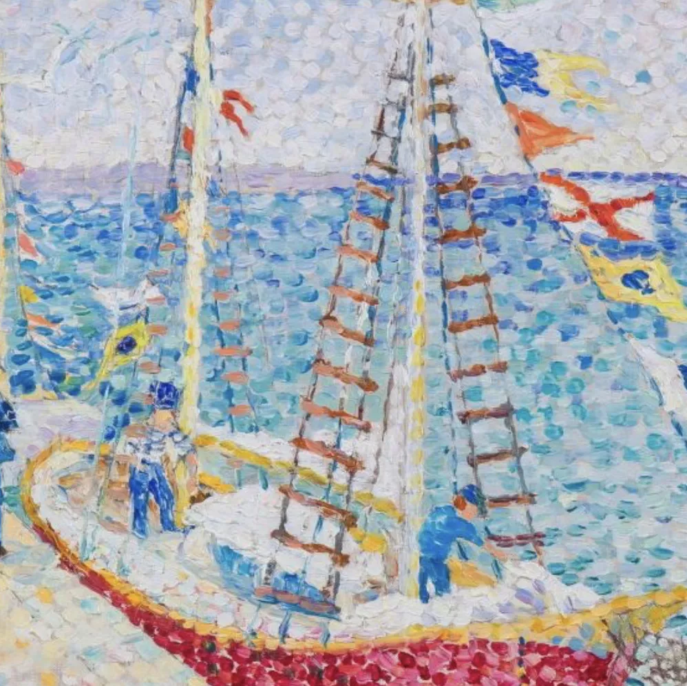 Yvonne Canu, huile sur toile