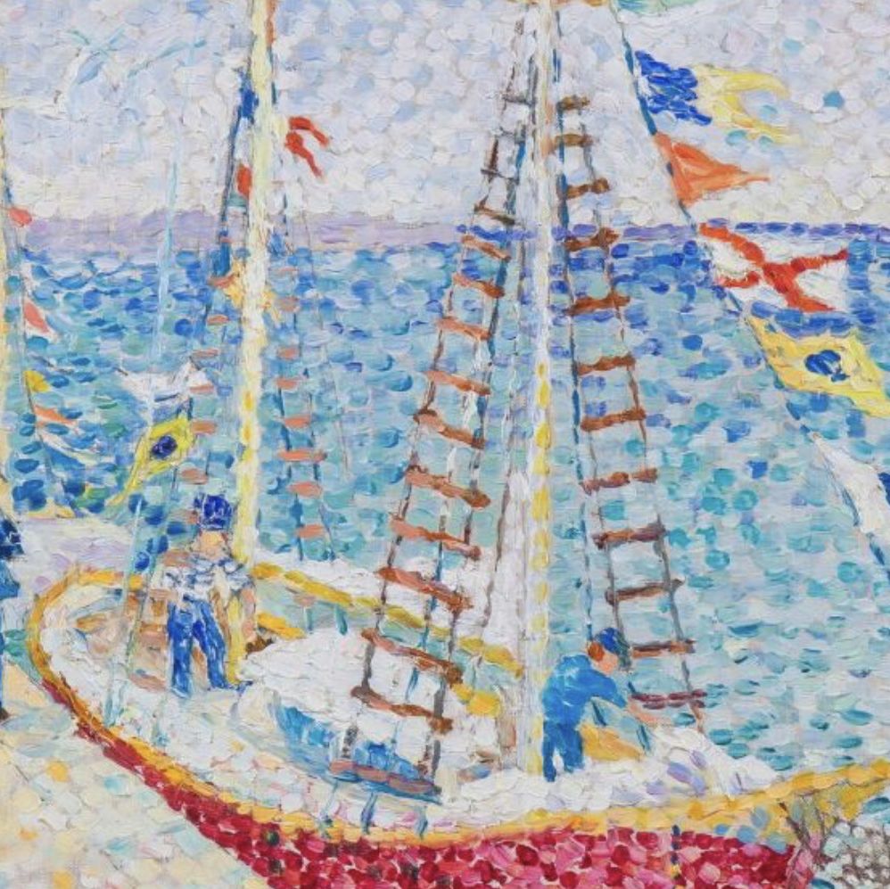 Yvonne Canu, huile sur toile