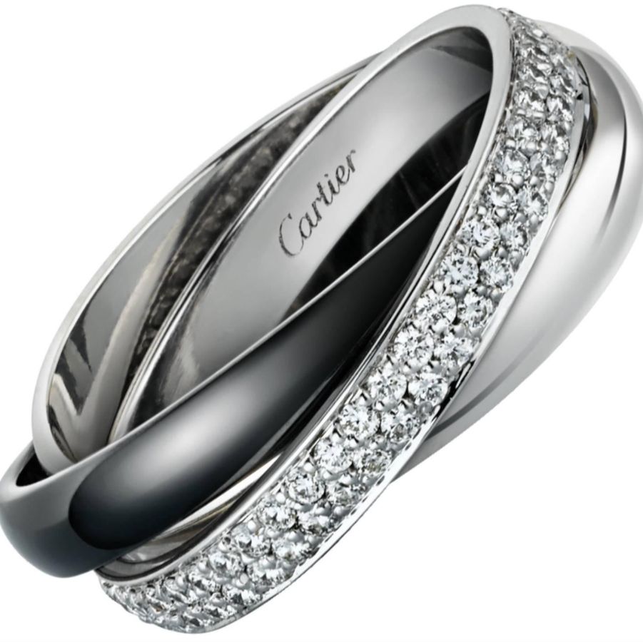 Cartier, bague Trinity en or blanc
