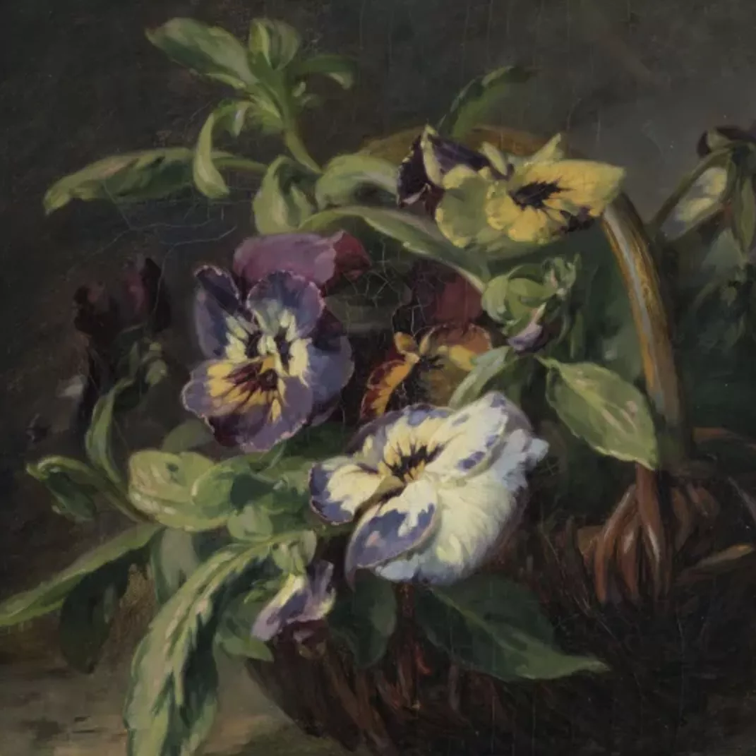 &Eacute;lise Puyroche Wagner, huile sur toile