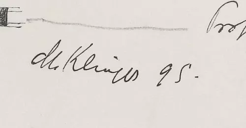 Signature de Max Klinger