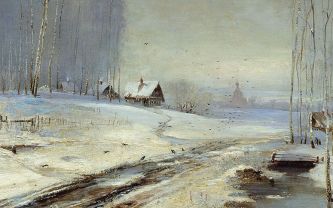 Alexei Savrassov, huile sur toile