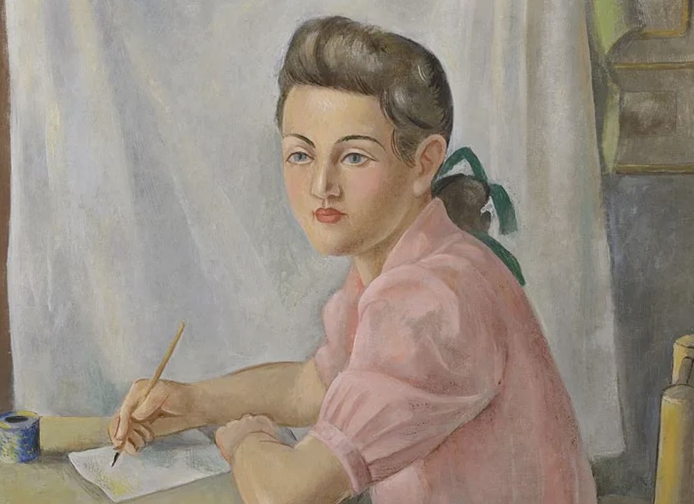 Othon Coubine, portrait, huile sur toile