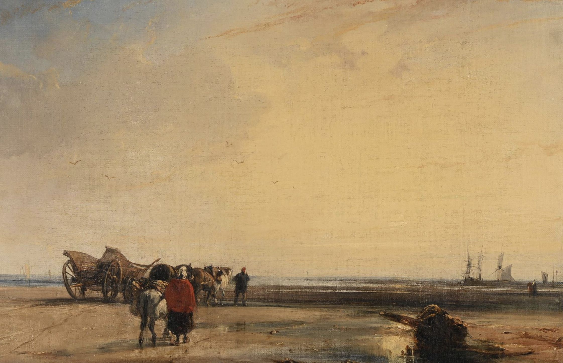 Richard Parkes Bonington, huile sur toile