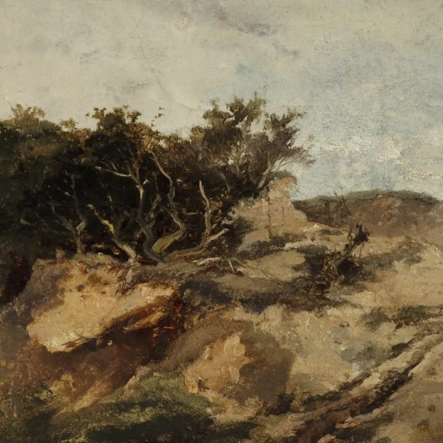 Entourage de Richard Parkes Bonington, huile sur toile
