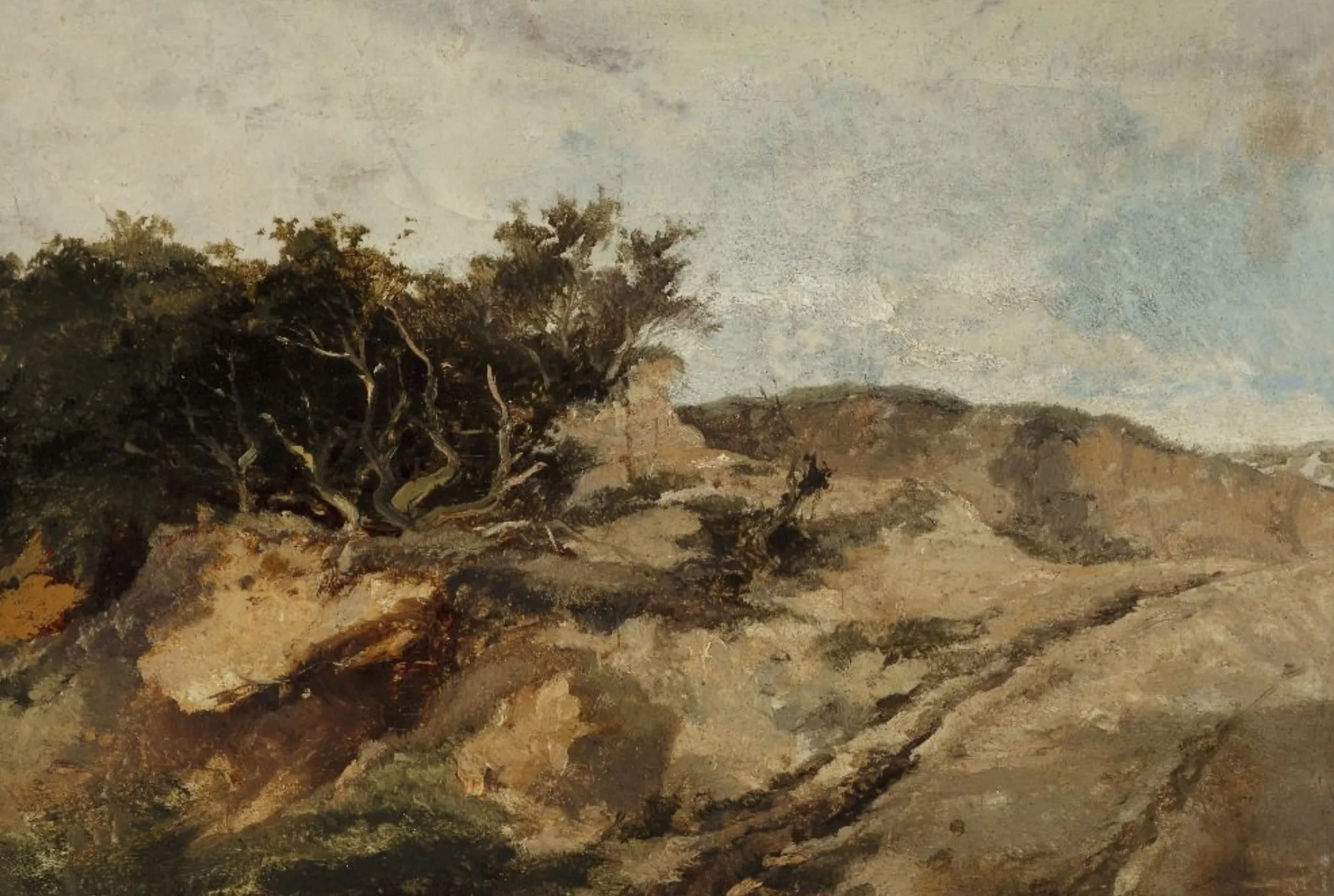 Entourage de Richard Parkes Bonington, huile sur toile
