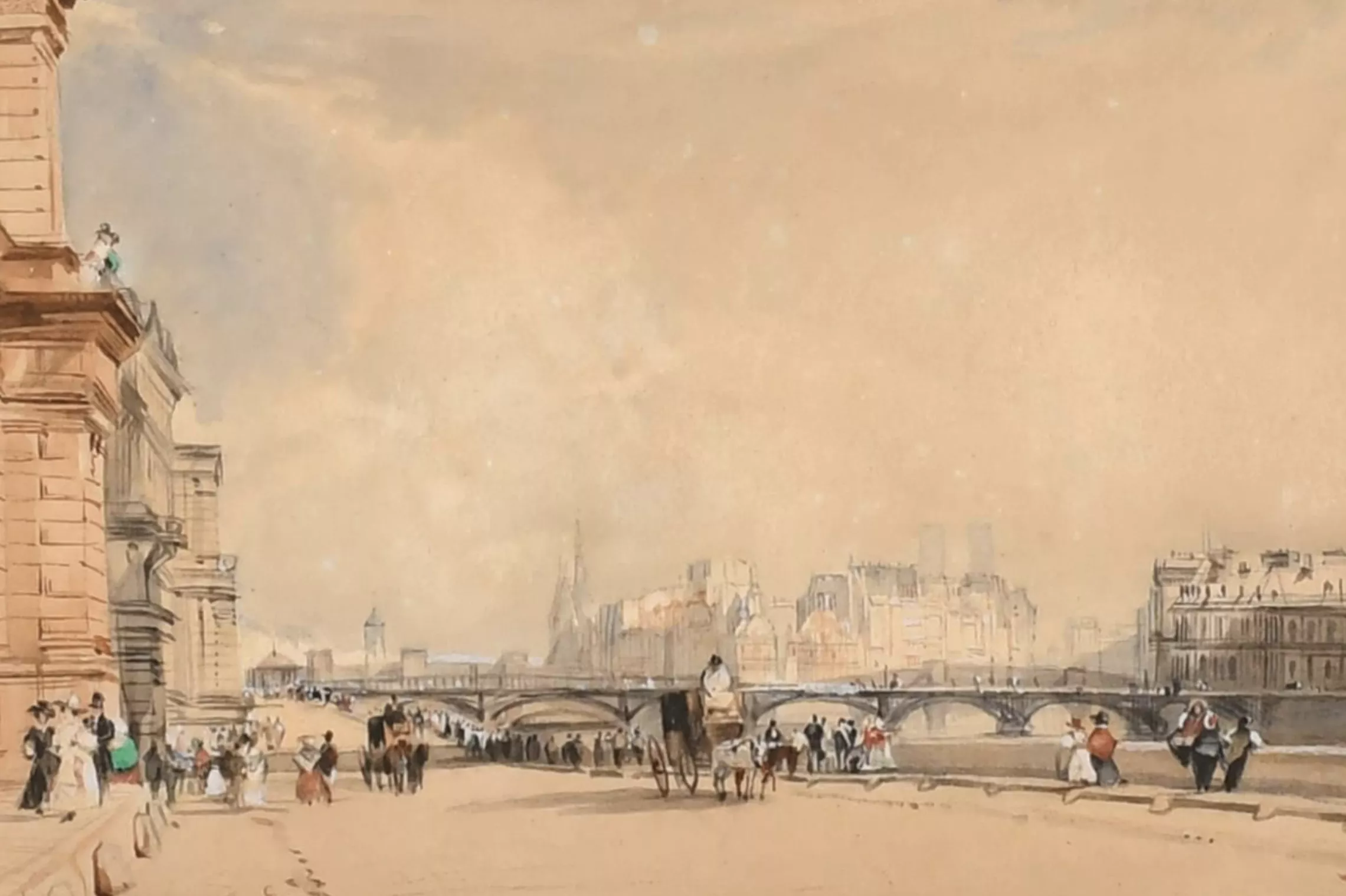 Richard Parkes Bonington, aquarelle