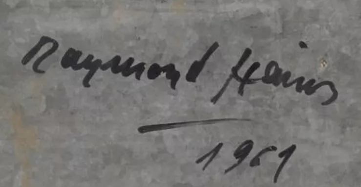 Signature de Raymond Hains
