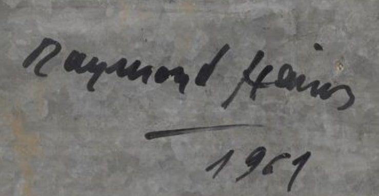 Signature de Raymond Hains