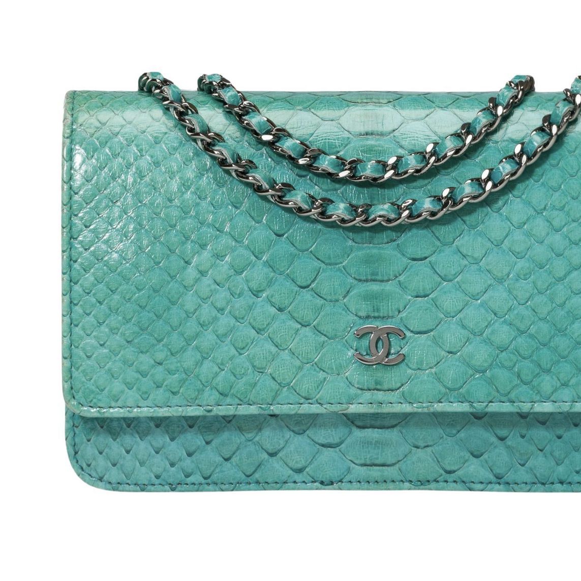Wallet On Chain en crocodile bleu