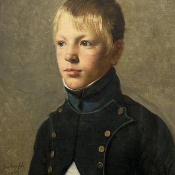 Michel Martin DRÖLLING (1786-1851), Portrait de Dominique Alexandre "Charles" Legrand (1790-1808), huile sur toile