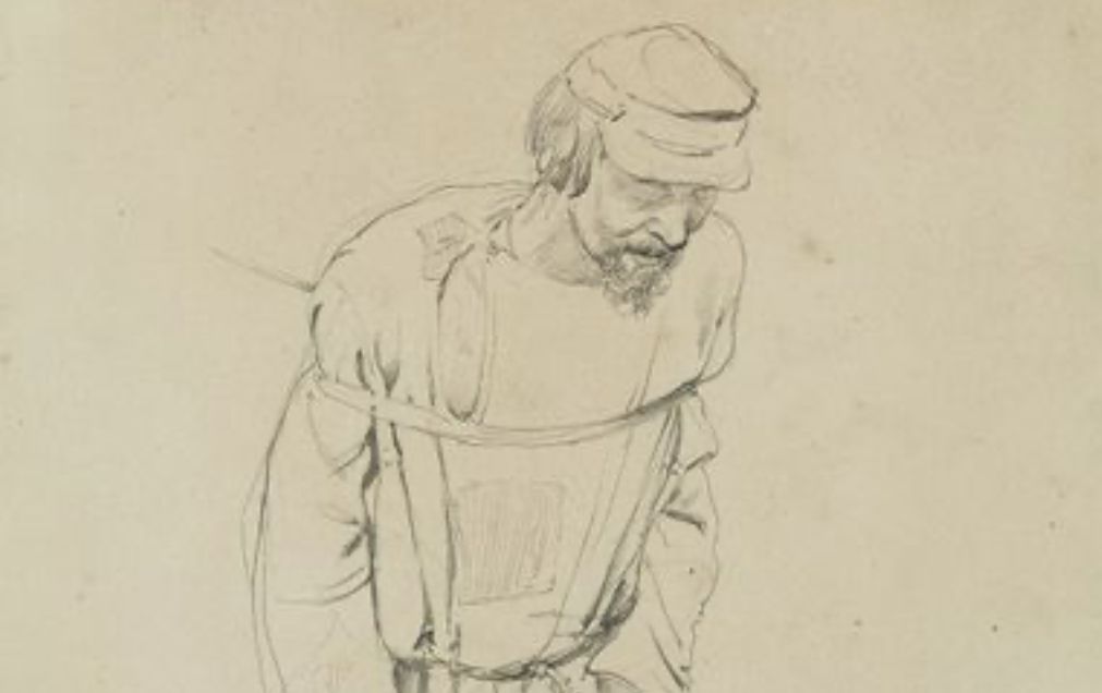 Répine, dessin, crayon sur papier