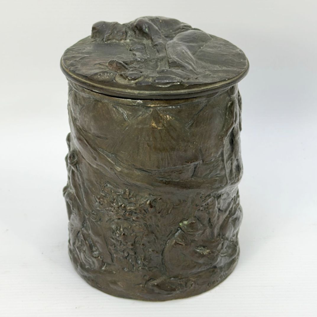 Jules Aimé Dalou, Pot à tabac, bronze