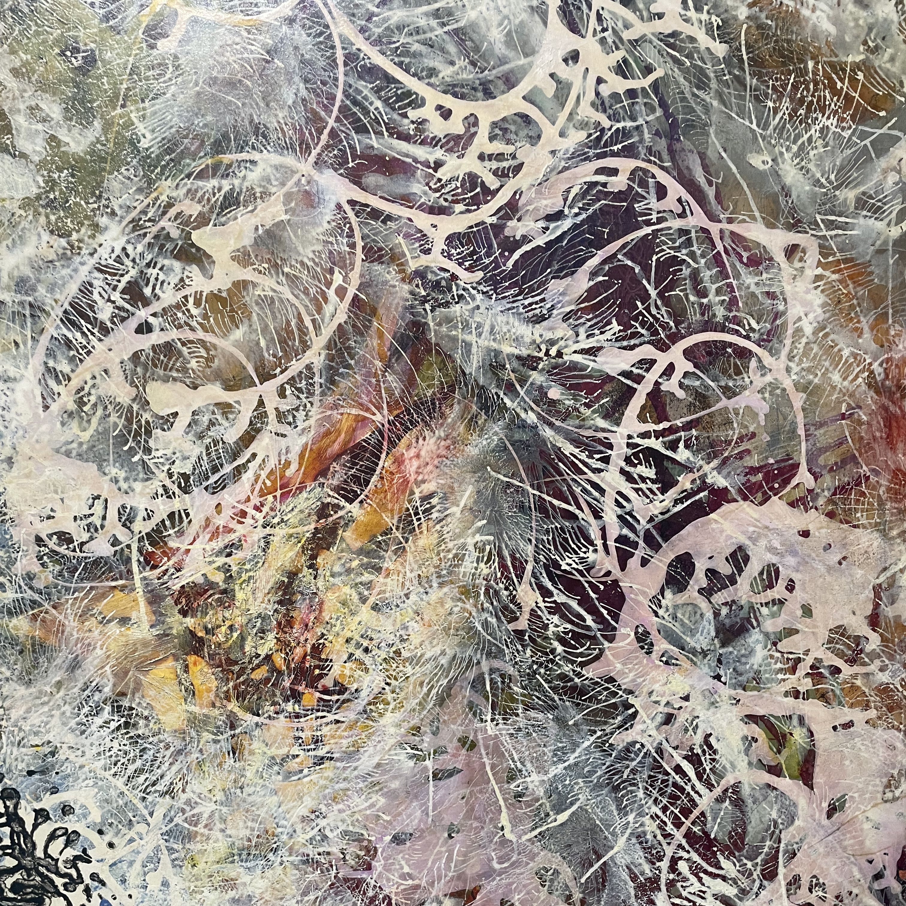 Janet Sobel, peinture et techniques mixtes