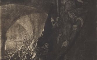 Käthe Kollwitz, eau forte en deux couleurs